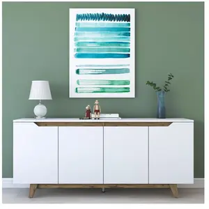 Comparateur de prix : MENZZO Homitis - Buffet GD102 blanc/noyer - 180x78.6x45 cm T.U