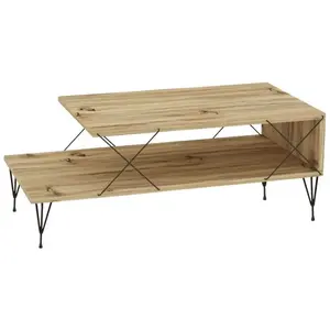 MENZZO Skye Decor, Loire - Oak, tables basses, chêne, 100 x 40 x 50 cm pas cher