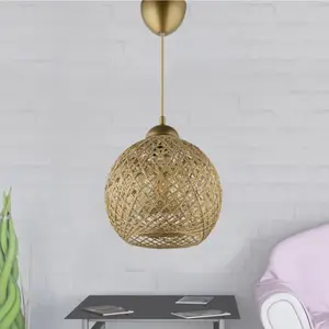 ALLURE Cotecosy - Suspension Berleda D22cm Métal Or et Coton OrVendu parbazarchic