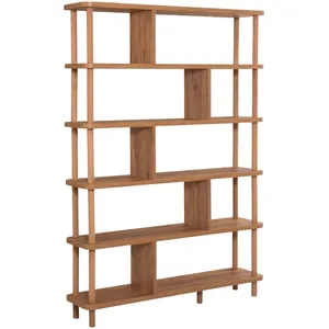 Comparateur de prix : HANNAH HOME Wooden Art - Bibliothèque Meta  pin atlantique - 120x168.5x28 cm T.U