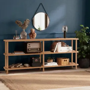 HANNAH HOME Emob - Dora Bookshelf | 100% Melamine | 25mm Thickness | Atlantic Pine pas cher