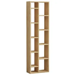 Homitis - Bibliothèque tomi chêne - 45x150x20 cm T.U pas cher
