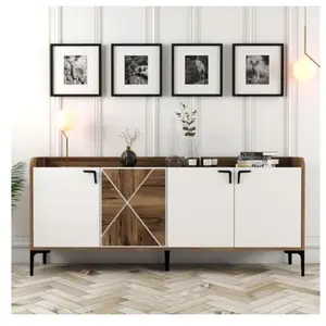 Comparateur de prix : MENZZO CONCEPT1 Venedik noyer blanc 180 x 35 x 78cm 845HCT5309