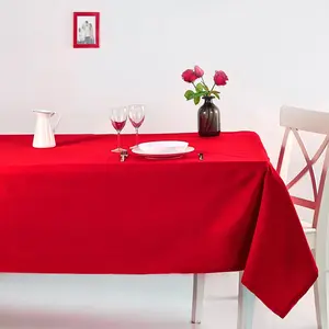 LA TABLE DE JEANNE Hermia Concept - Nappe Roma rouge 170x250 cm