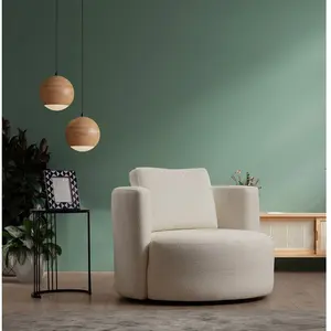 MENZZO Atelier del Sofa - Fauteuil Asos crème - 105x100x71 cm T.U pas cher