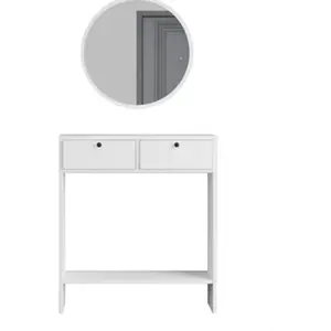MENZZO Ensemble console avec miroir Iota Blanc pas cher