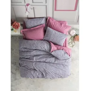 Comparateur de prix : Elizabed - Parure housse de couette Penny rose/violet 240x220 cm