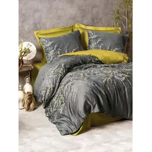 Ss_marque parure de lit satin coton - Anthracite