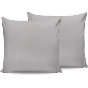 En Vogue - 2 Taies d'oreiller grises 60x60 cm pas cher