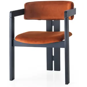 Homitis - Chaise Co orange/noir - 58x76x49 cm T.U pas cher