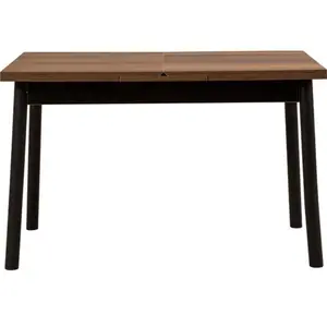 Comparateur de prix : MENZZO Table à manger extensible Avre Bois foncé et Noir