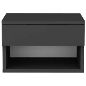 EMOB Table de chevet nando - 29x45x32 cm - mdfnoir pas cher