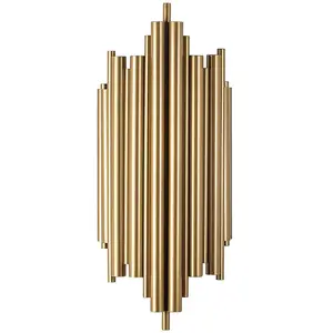 Comparateur de prix : MENZZO Opviq Applique murale Reis 13341, doré, métal, hauteur 50 cm