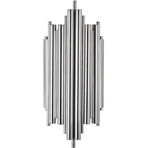 MENZZO Applique murale Lillari L18xH40cm Métal Chrome pas cher