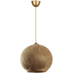 SHEEN LIGHTING Opviq - Suspension Nest  doré/marron - D.38x34x70 cm T.UVendu parbazarchic