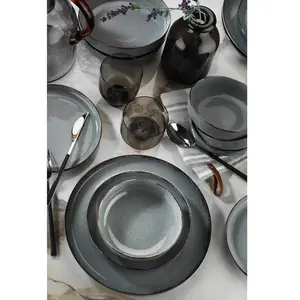 Merkloos / Sans marque Mioli - Service de table en porcelaine turquoise - 16 Pièces T.UVendu parkaufland