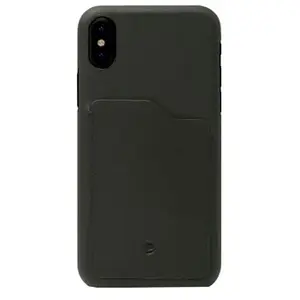 Beyzacases Iris Slot Noir - Coque en cuir pour iPhone X