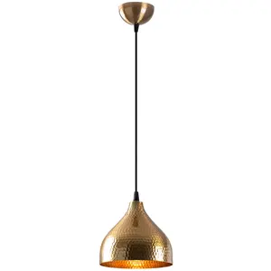 Comparateur de prix : Opviq Cotecosy - Suspension géode martelée Laterna 114cm Métal Or antique