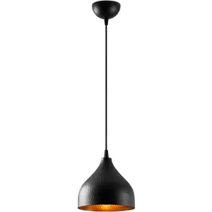 Opviq Suspension géode martelée Laterna 114cm Métal Noir pas cher