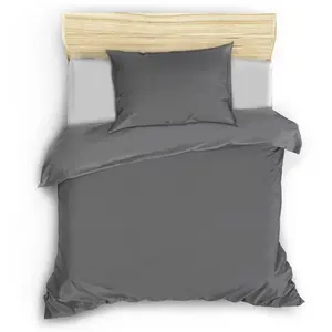 Elizabed - Parure housse de couette Fée grise 140x200 cm pas cher