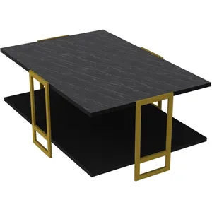 BOBOCHIC Skye Decor, Polka - Black, tables basses, or, 91,5 x 36,6 x 61,5 cmVendu parkaufland