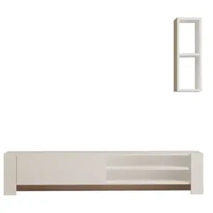 Skye Decor, Naz- Naz PUQ, Blanc, Armoires TV, 33x160x26,8 cm, 100% pan... pas cher