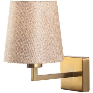 SHEEN LIGHTING Opviq - Applique murale Profil doré/crème - 18x24x30 cm T.U pas cher