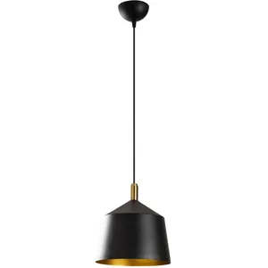 EMOB Le lustre Opviq se distingue par sa couleur noire et dorée antique et son corps en métal. Il a un diamètre de 25 cm, une hauteur ...Vendu parluminaire