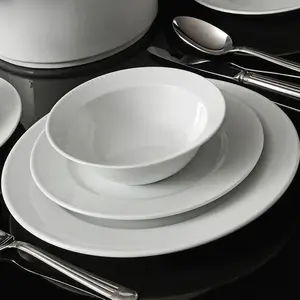 MIOLI Hermia Concept - Service de table en Porcelaine blanc - 53 pièces T.U pas cher
