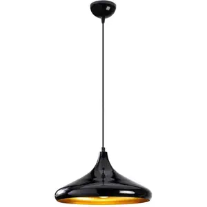 Opviq Cotecosy - Suspension dôme Alca D35cm Métal NoirVendu parluminaire