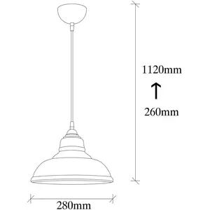 Opviq Suspension Dilberay 327-S à 1 lampe ambre/noir verre Ø 28 cm pas cher