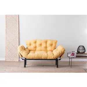 Hanah Home, Nitta- FTN1245, moutarde, Canapés-lits, Cadre : 100% métal pas cher