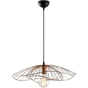 MENZZO Suspension filaire fleur triplé Zocho D50cm Métal Or rose pas cher