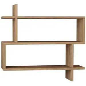 Etagère murale suspendue décor bois chêne L70 cm - paralel - Calicosy pas cher