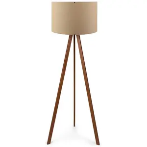 Comparateur de prix : MENZZO Sheen - Lampadaire Ayd beige/marron - D.38x140 cm T.U