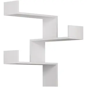 Comparateur de prix : Etagère murale - EMOB - Woody Fashion - Blanc - 60 cm - 90 cm
