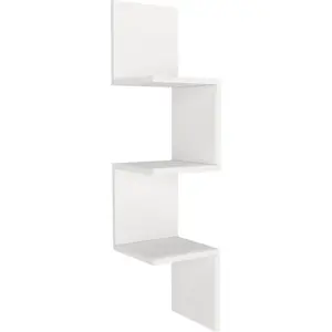 Homitis - Étagère Corner blanche - 25x105.4x22 cm OS