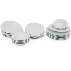 Hermia Concept - Service de table en Porcelaine blanc - 24 pièces OSVendu parkaufland