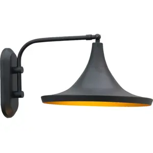 ROYALTECH Applique murale Genish, noir, largeur 30 cm, métal, E27 pas cher