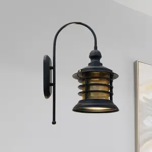 ROYALTECH Applique murale Nostalji, noire, hauteur 48 cm, métal, E27Vendu parluminaire
