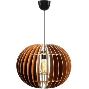 Opviq - Suspension Sphere big marron clair - 33x36 cm OS pas cher