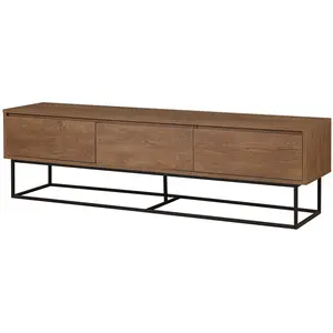 EMOB UB DESIGN Milo 180 Noyer, Noir 180 x 50 x 40 863SPH5106 pas cher
