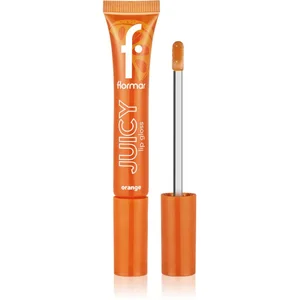Flormar Brillant à lèvres hydratant juteux couleur 002 Orange 10 Ml pas cher