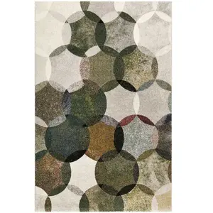 Esprit - Tapis Home moderne géométrique Modernina Vert 160x225 pas cher