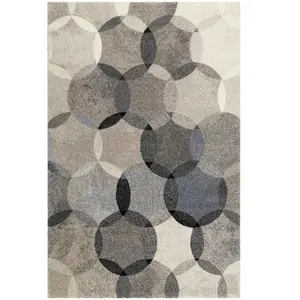 Esprit - Tapis Home moderne géométrique Modernina Bleu 160x225 pas cher