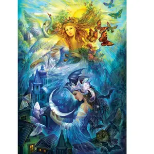 Les Princesses du Jour et de la Nuit 1000 Pièces Art Puzzle pas cher
