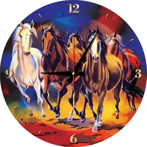 Puzzle Horloge - Chevaux 570 Pièces Art Puzzle pas cher