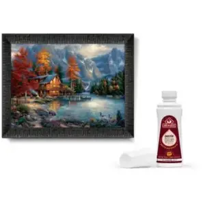 Coffret : Cadre, Colle et Puzzle 1000 pièces : L'Ombre de l'Hiver sur la Rivière pas cher