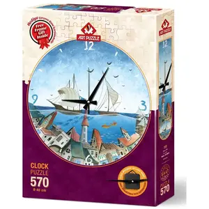 Puzzle Horloge 570 pièces : Aqua City pas cher