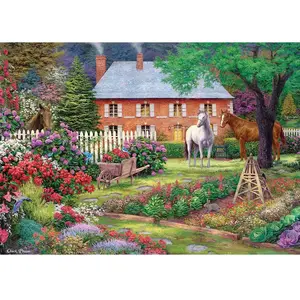 Chuck Pinson - Jardin Équestre 1500 Pièces Art Puzzle pas cher